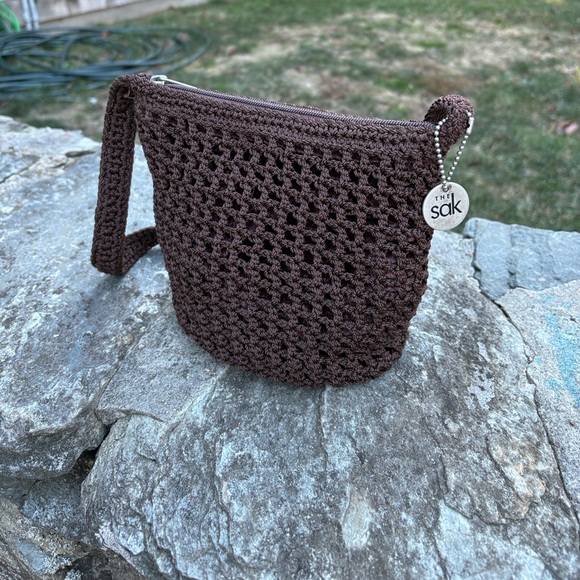 The Sak Handbags - The Sak Dark Brown Crochet shoulder bag new without tags